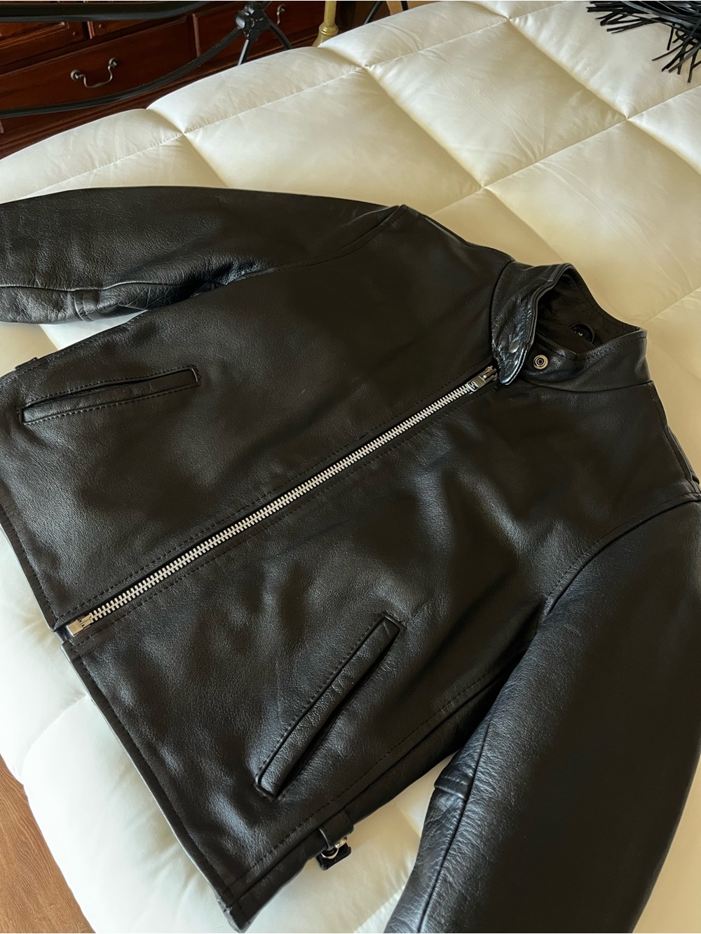 100% genuine UNIK leather jacket size M